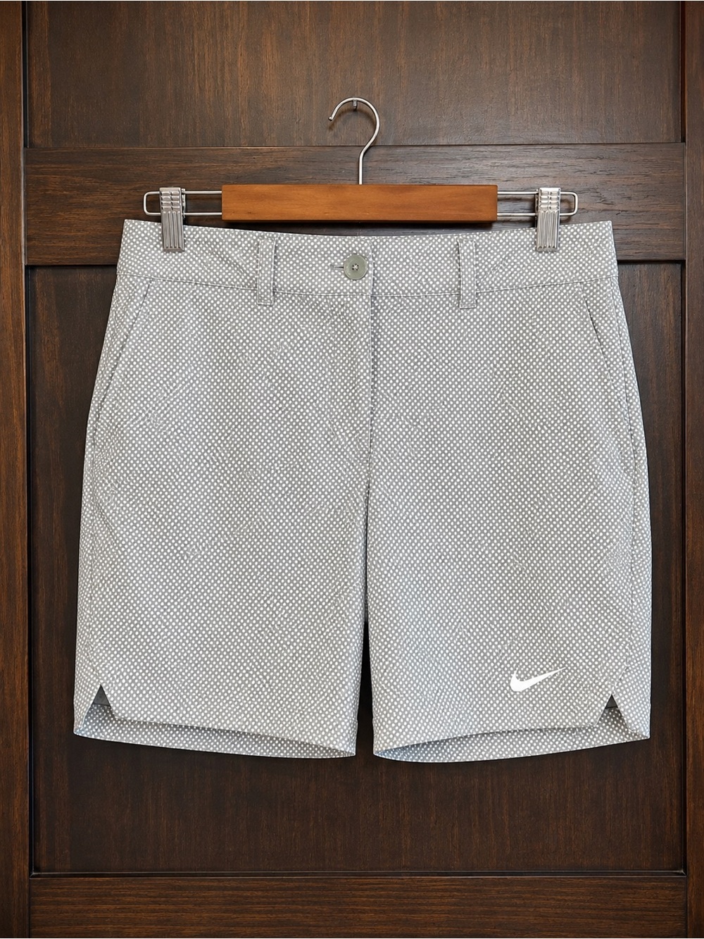 Nike Light Gray Women's Athletic Golf Shorts
